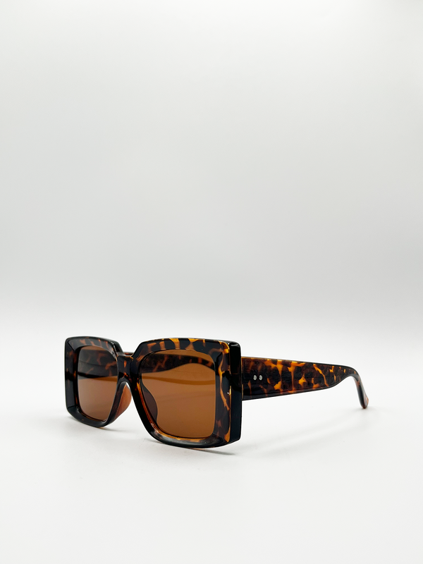 Svnx Oversized Square Frame In Tortoiseshell