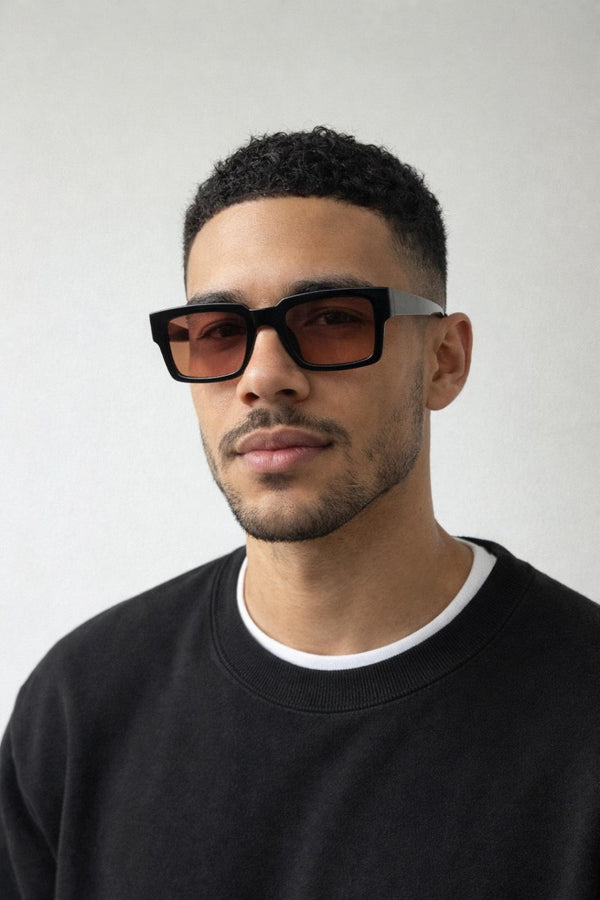 Svnx Oversized Square Sunglasses In Black