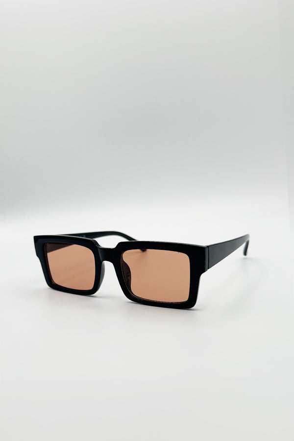 Svnx Oversized Square Sunglasses In Black