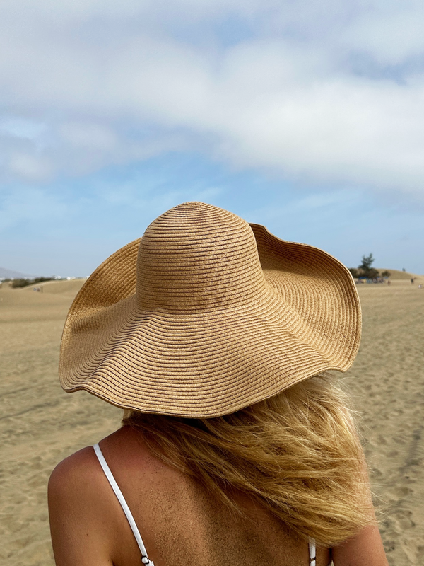 svnx Oversized Straw Summer Hat