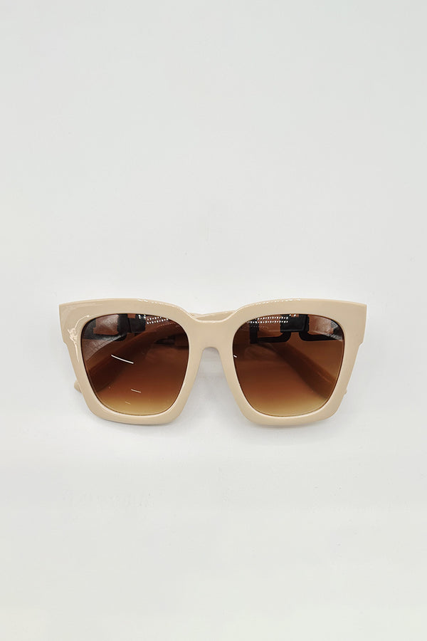 Svnx Oversized Sunglasses With Gold Chain Detail