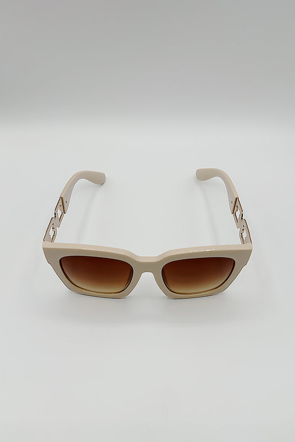 Svnx Oversized Sunglasses With Gold Chain Detail