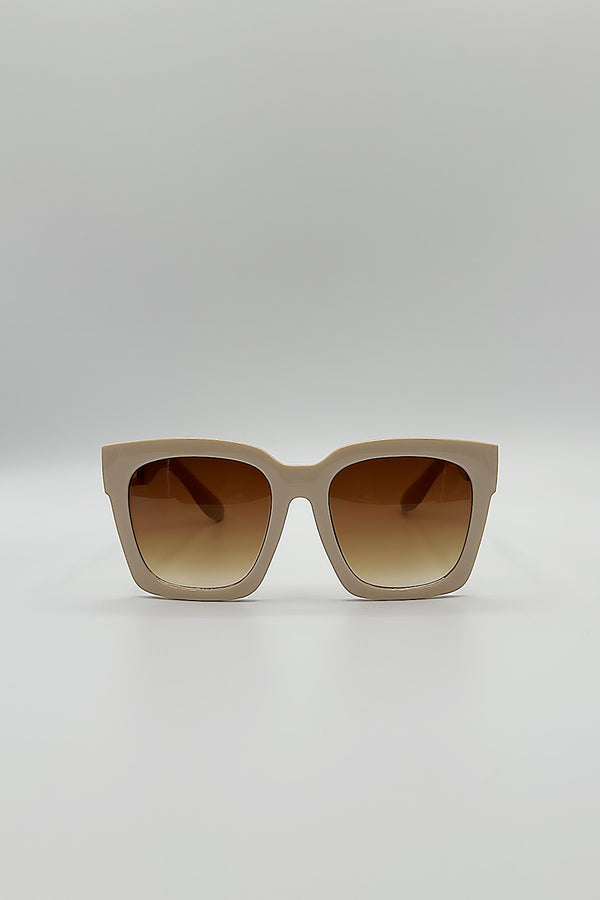 svnx Oversized Sunglasses with Gold Chain Detail