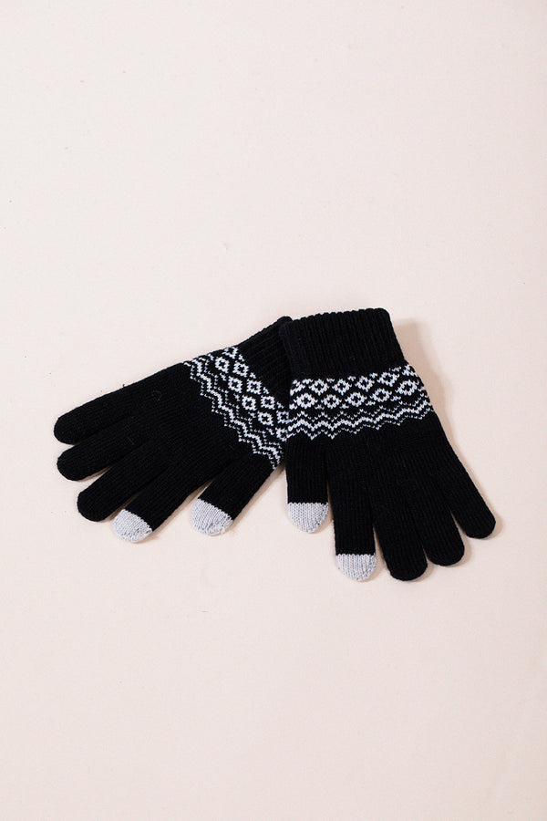 svnx Pattern Gloves In Black