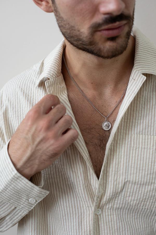 Svnx Pendant Necklace In Silver