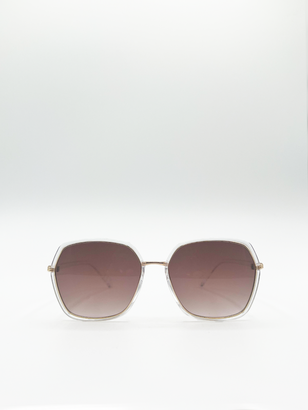 Svnx Plastic Frame Oversized Sunglasses