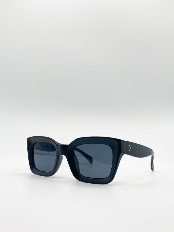 Svnx Plastic Oversized Frame Square Sunglasses