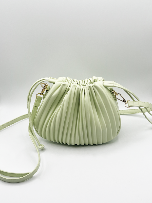 Svnx Pleated Pouch Bag In Mint