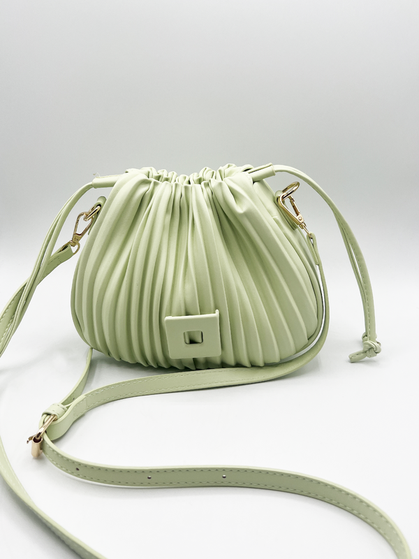 Svnx Pleated Pouch Bag In Mint