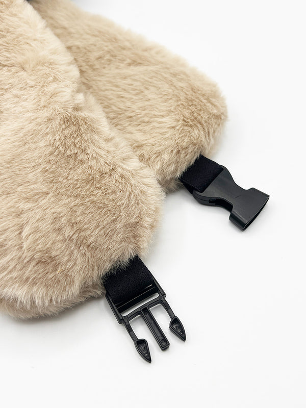 Svnx Plush Trapper Hat In Beige