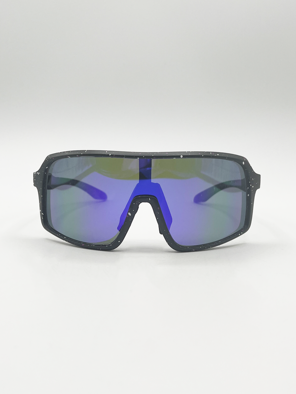 svnx Polarised Sunglasses in Black Speckle