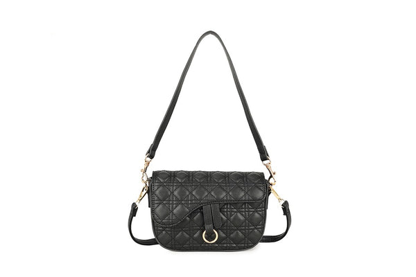 Svnx Quilted Crossbody Bag In Black
