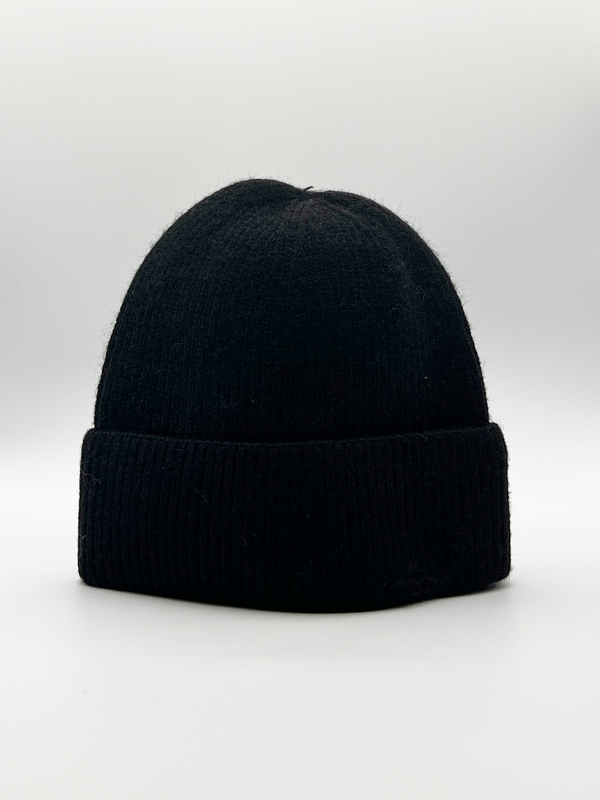 Svnx Ribbed Beanie Hat In Black