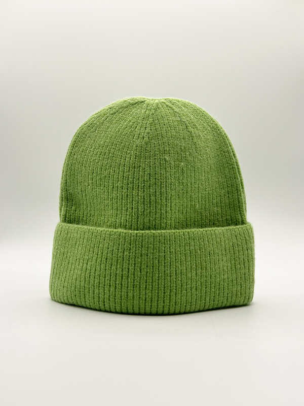 Svnx Ribbed Beanie Hat In Green