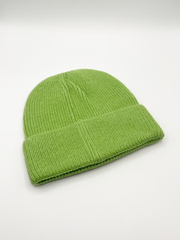 Svnx Ribbed Beanie Hat In Green