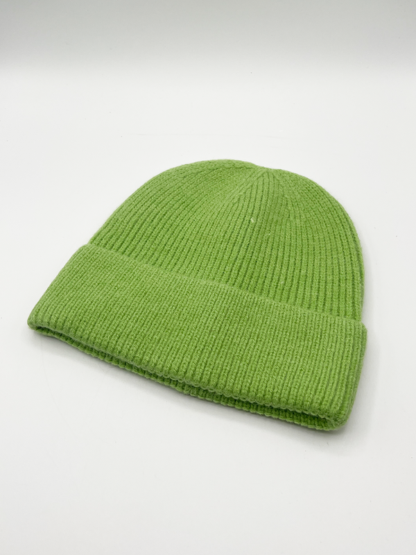 Svnx Ribbed Beanie Hat In Green