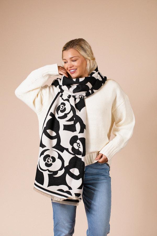Svnx Rose Print Scarf