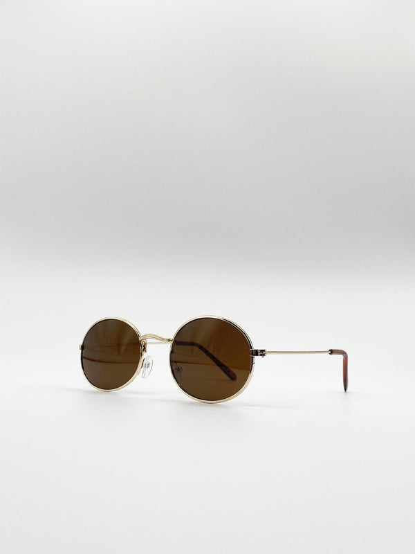 Svnx Round Metal Frame Sunglasses