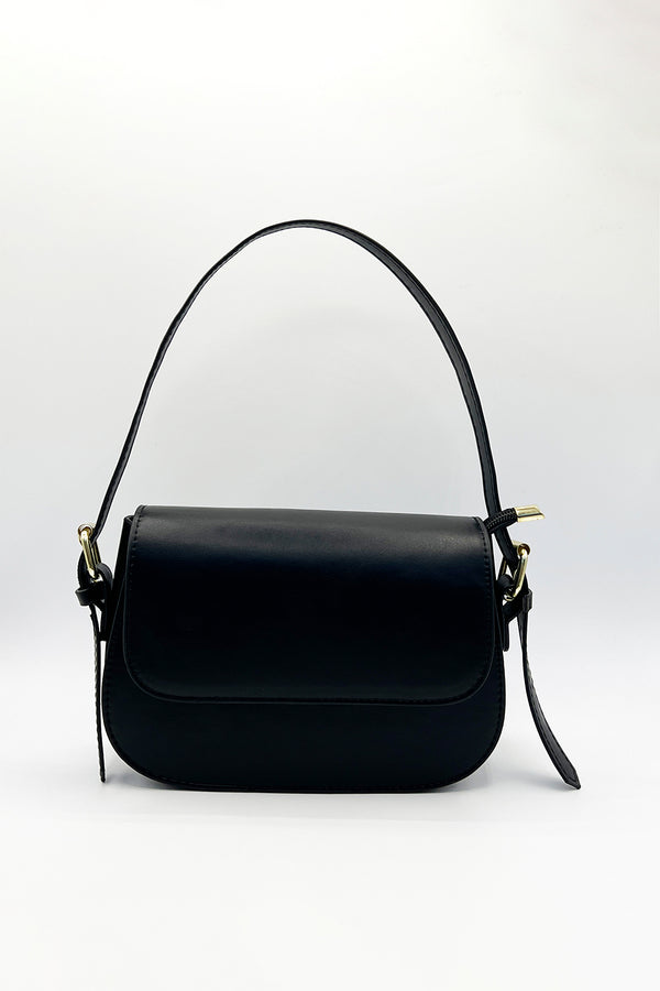 Svnx Rounded Crossbody Bag In Black