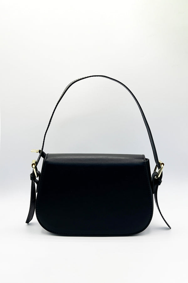 Svnx Rounded Crossbody Bag In Black