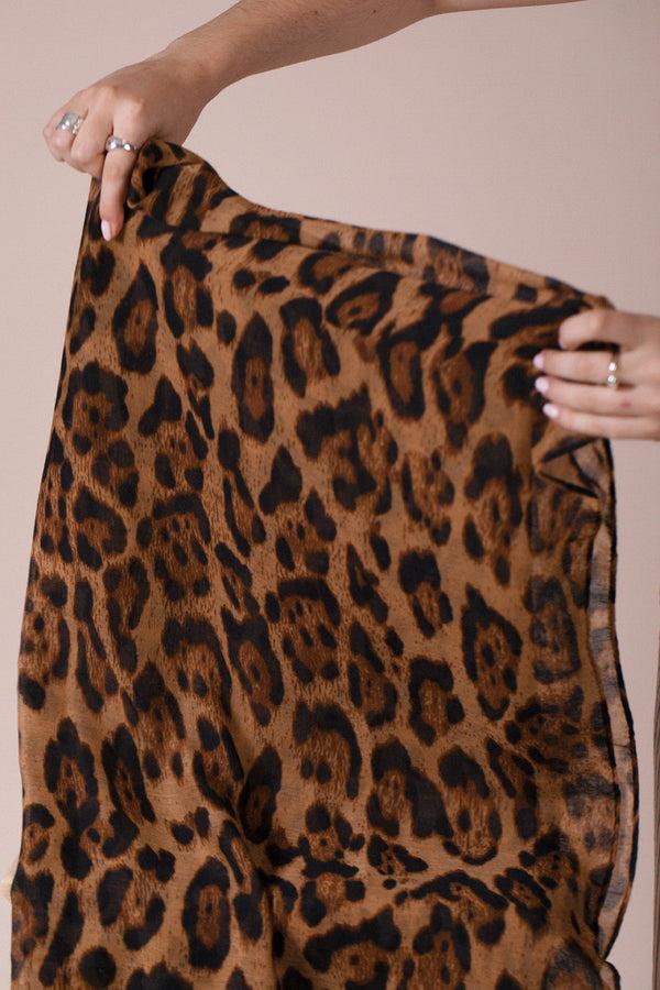 Svnx Scarf In Brown Leopard