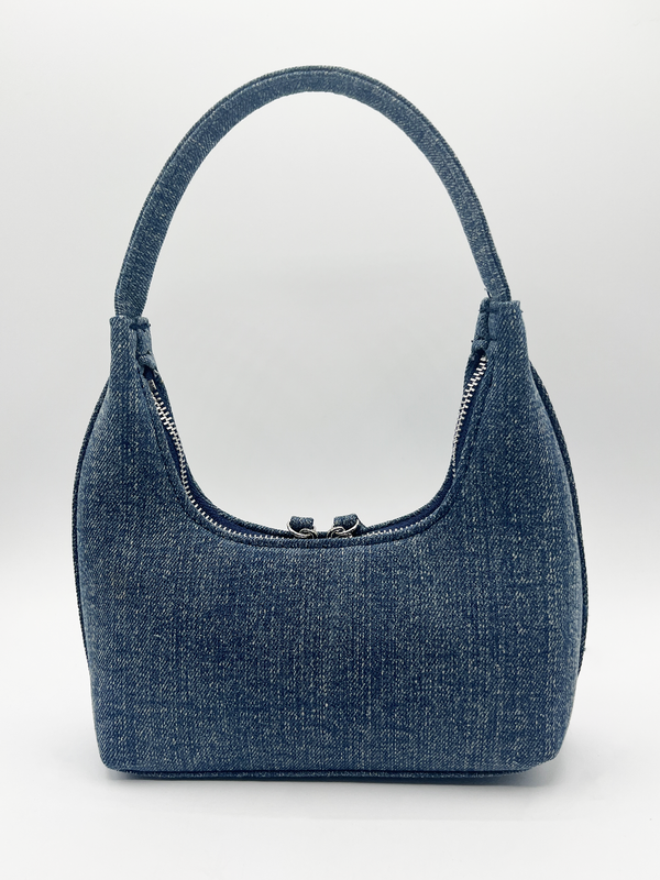 Svnx Short Handle Denim Shoulder Bag