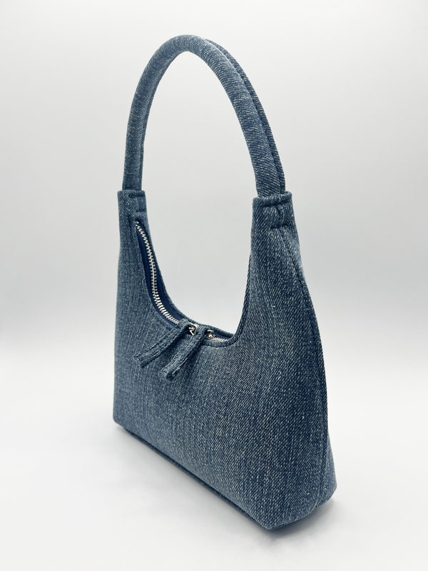 Svnx Short Handle Denim Shoulder Bag