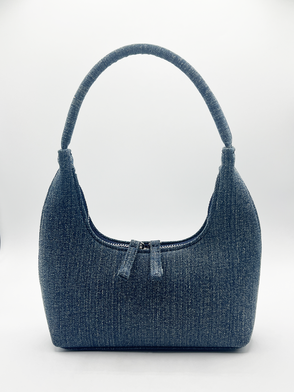 svnx Short Handle Denim Shoulder Bag