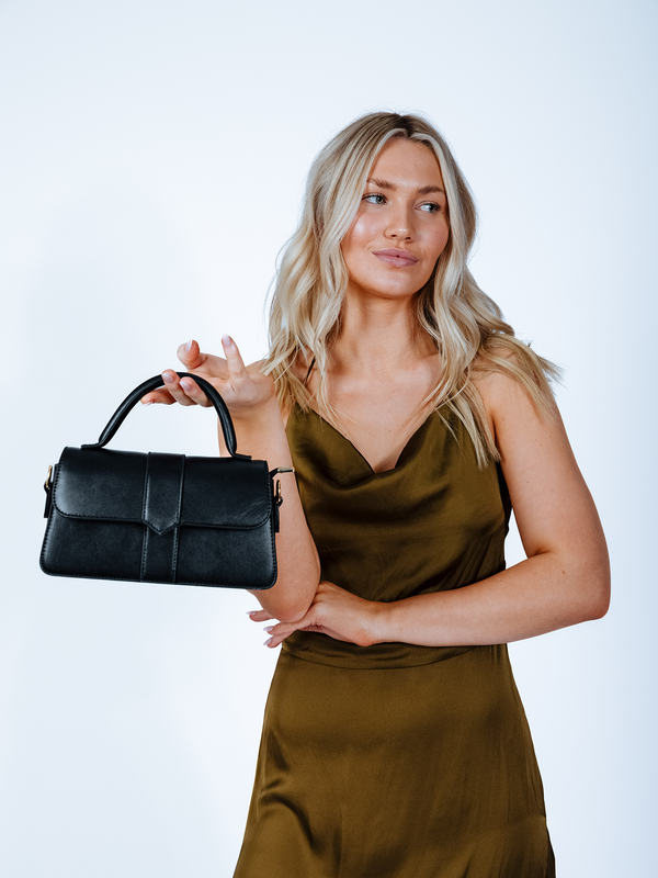 svnx Small Crossbody Hard Top Handle Bag