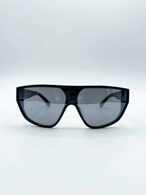 svnx Smoke Shield Sunglasses In Black