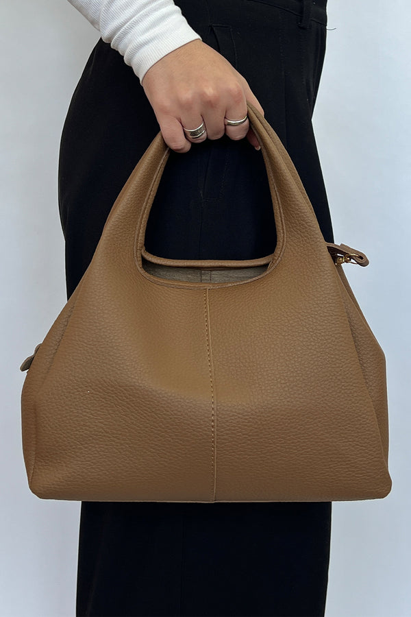 Svnx Soft Faux Leather Hobo Grab Bag
