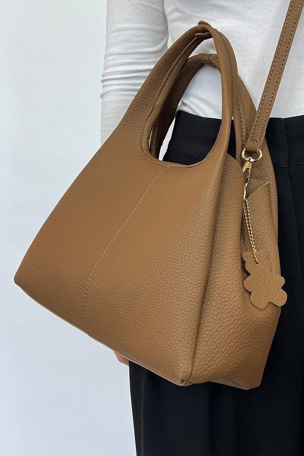 svnx Soft Faux Leather Hobo Grab Bag