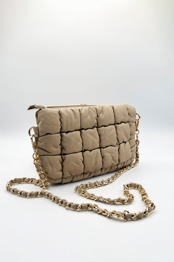 Svnx Soft Faux Leather Quilted Bag