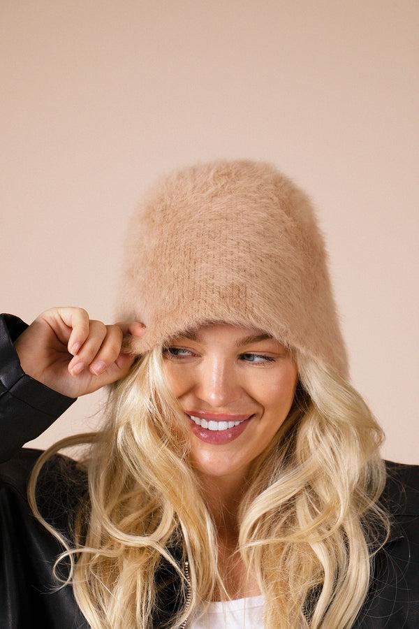 Svnx Soft Seamless Bucket Hat In Beige Brown