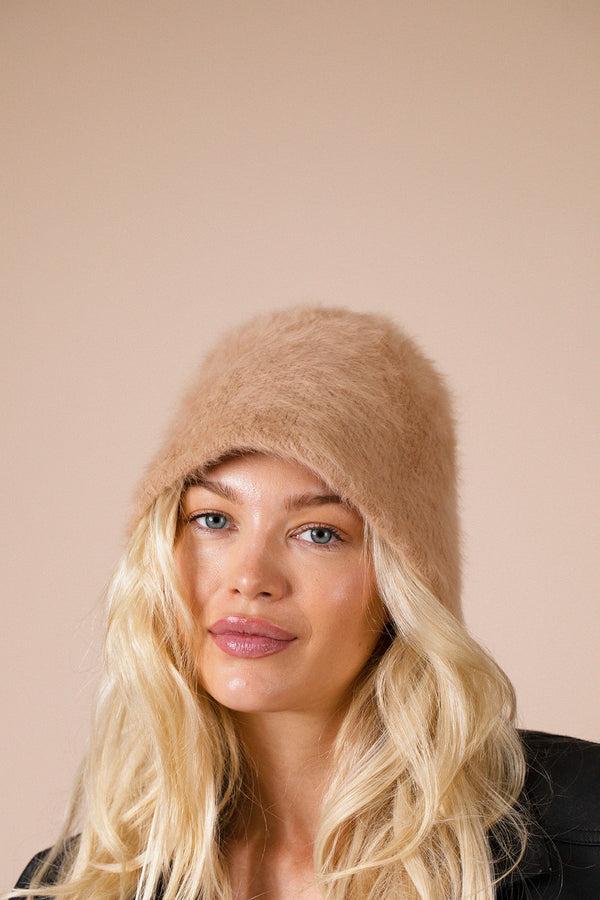 svnx Soft Seamless Bucket Hat In Beige Brown