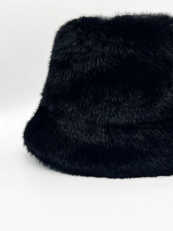 Svnx Soft Textured Bucket Hat In Black