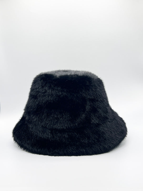 Svnx Soft Textured Bucket Hat In Black