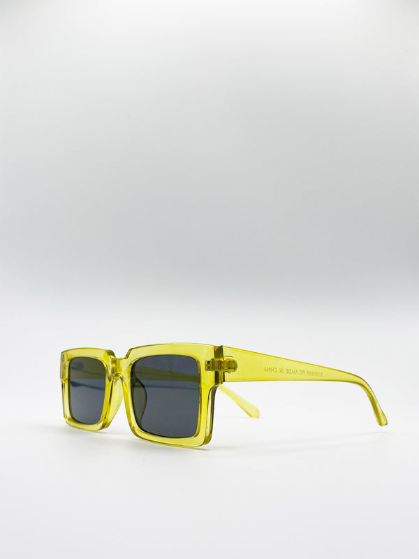 Svnx Square Crystal Frame Sunglasses