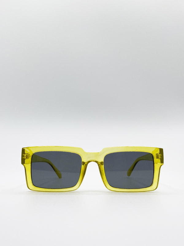 svnx Square Crystal Frame Sunglasses