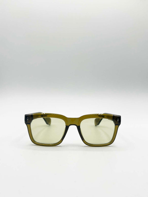svnx Square Sunglasses in Green