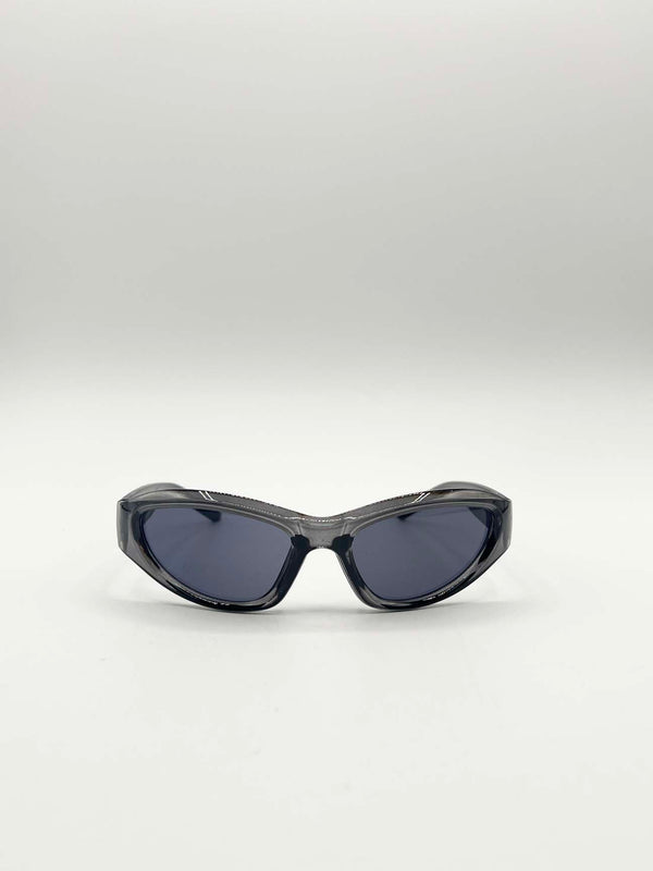 Svnx Star Racer Sunglasses In Dark Grey