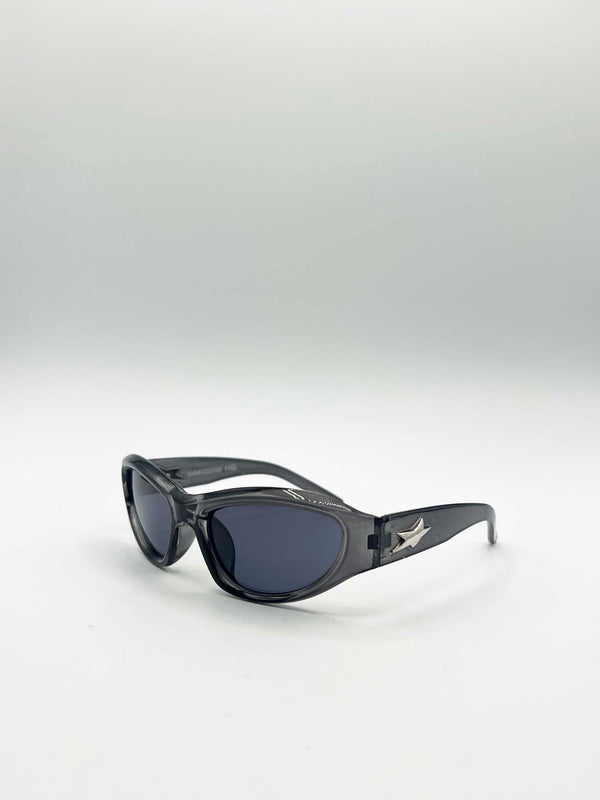 Svnx Star Racer Sunglasses In Dark Grey
