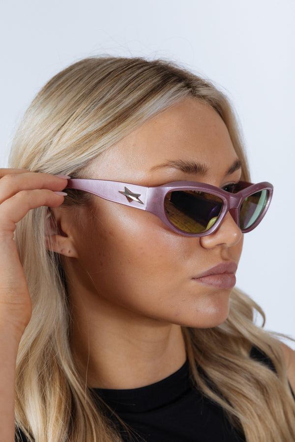 Svnx Star Racer Sunglasses In Pink