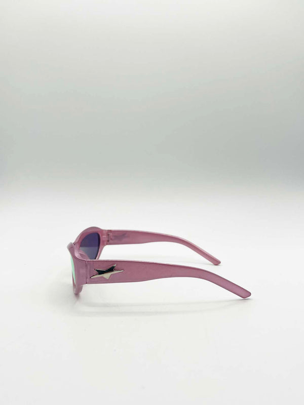 Svnx Star Racer Sunglasses In Pink