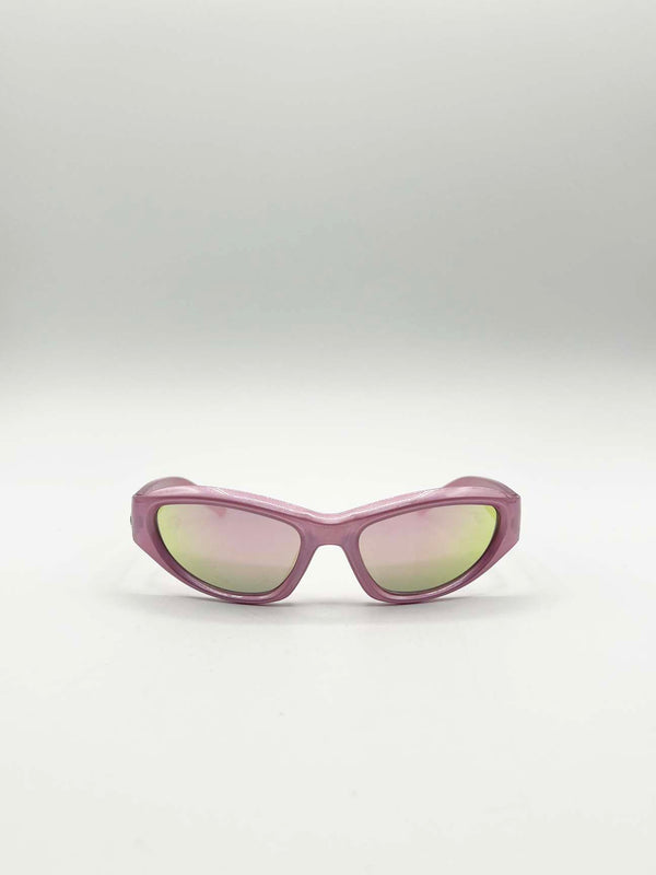 svnx Star Racer Sunglasses in Pink