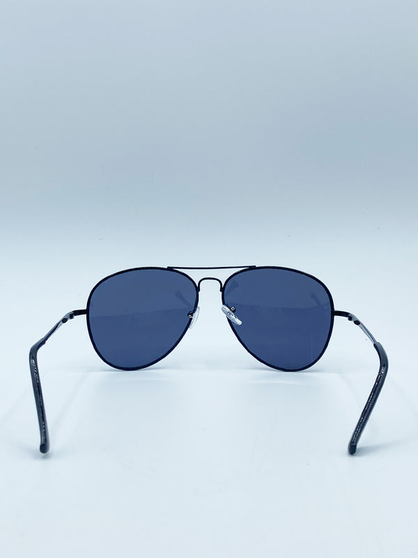 Svnx SVNX Black Aviator With Black Lenses