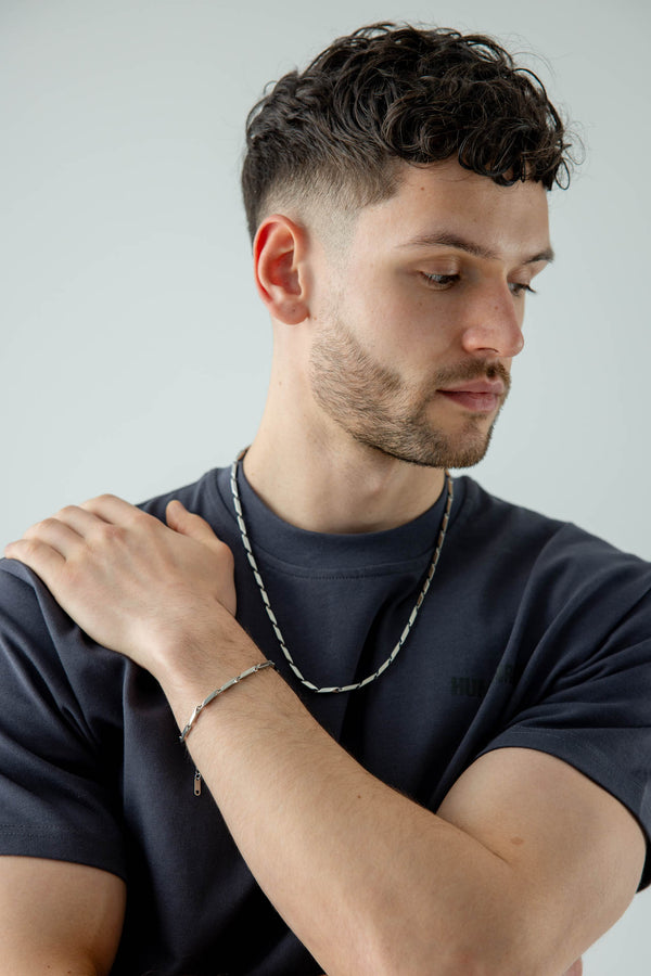 Svnx SVNX Minimalistic Link Bracelet In Silver