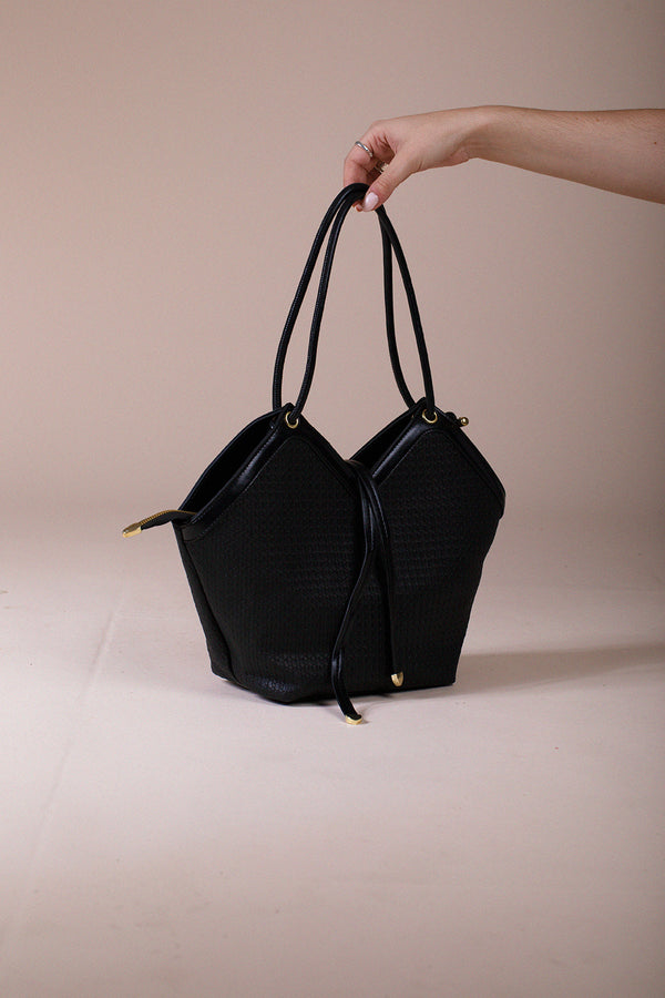 Svnx Textured Tote Bag In Black