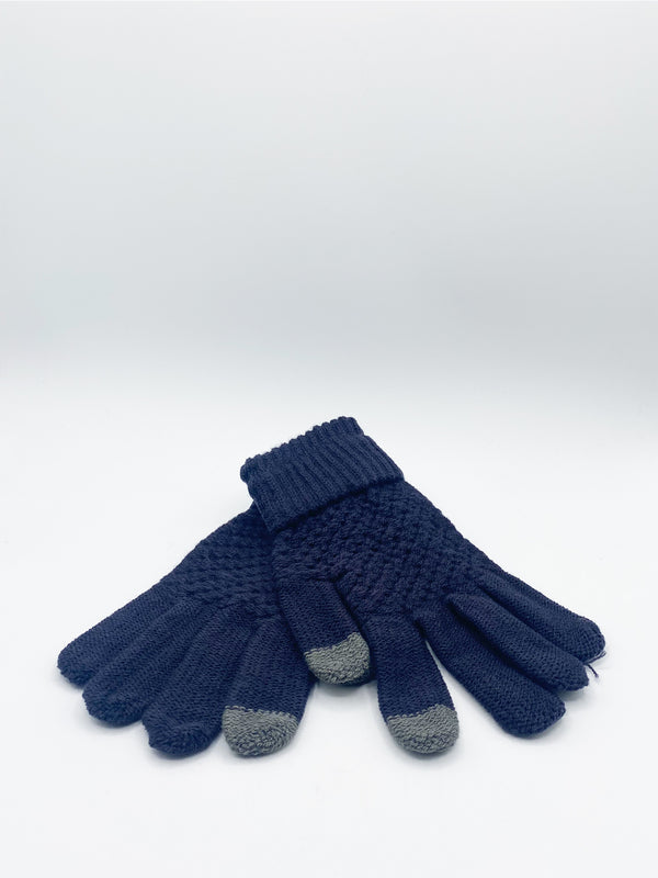 Svnx Textured Touchscreen Knitted Gloves