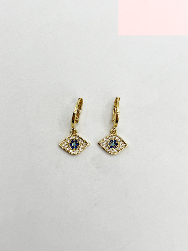 Svnx Third Eye Hoop Earring In Gold - Gift Boxed